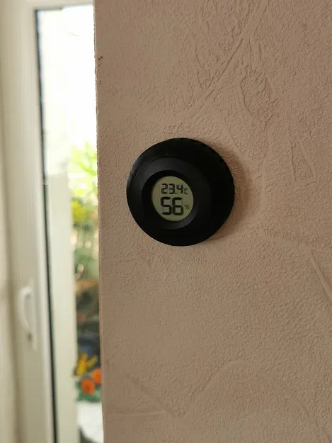 Vỏ hộp gắn tường cho đồng hồ đo nhiệt độ / độ ẩm (dạng tròn) - Image 6