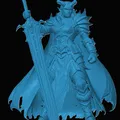 Mô hình Tiefling Paladin 3D cho D&D và Game Tabletop - Thumbnail 1