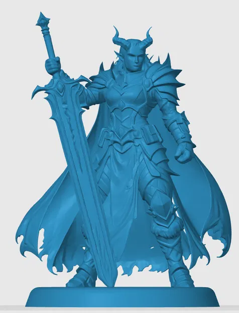 Mô hình Tiefling Paladin 3D cho D&D và Game Tabletop - Image 3