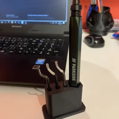 Đế giữ dụng cụ gọt bavia Parkside in 3D siêu gọn gàng