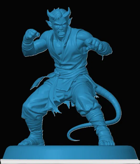 Mô hình Tiefling Monk - Figure in 3D chất lượng cho D&D - Image 1