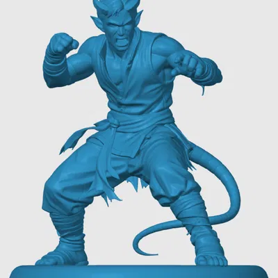 Mô hình Tiefling Monk - Figure in 3D chất lượng cho D&D