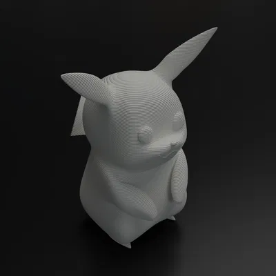 Mô hình 3D Pikachu Pokémon
