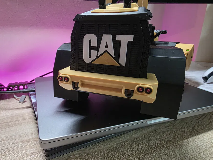 Mặt ca lăng sau xe công trình CAT (Rear CAT Grille) - In 3D không lem màu - Image 1