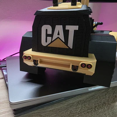 Mặt ca lăng sau xe công trình CAT (Rear CAT Grille) - In 3D không lem màu