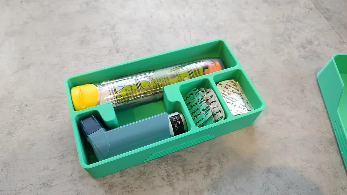 Hộp sơ cứu khẩn cấp - Dành cho Epipen, ống hít và thuốc - Image 1