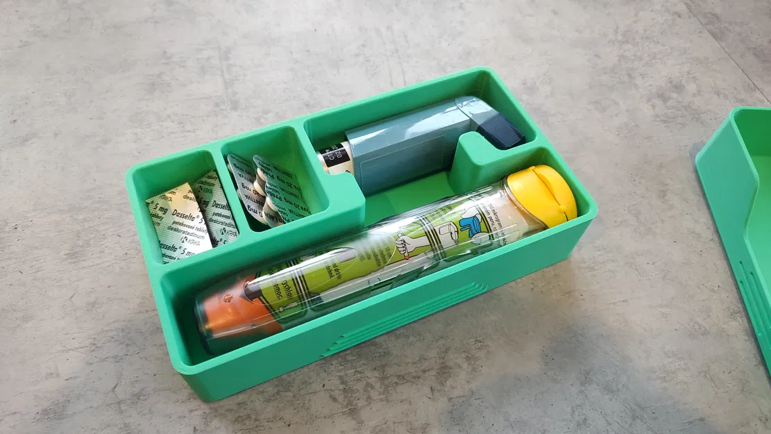 Hộp sơ cứu khẩn cấp - Dành cho Epipen, ống hít và thuốc - Image 2