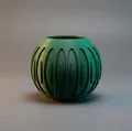 Bình Cầu Gợn Sóng (Ribbed Orb Vase) - Thumbnail 1