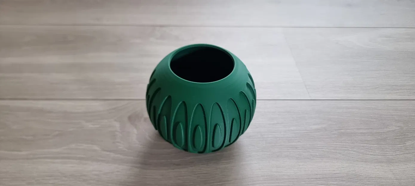 Bình Cầu Gợn Sóng (Ribbed Orb Vase) - Image 2