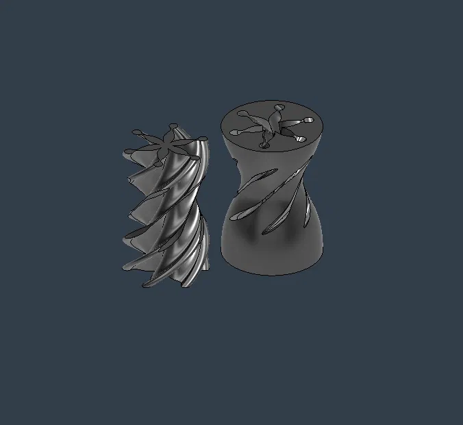 Đồ chơi fidget xoay Hourglass Spiral Passthrough in 3D độc đáo - Image 2