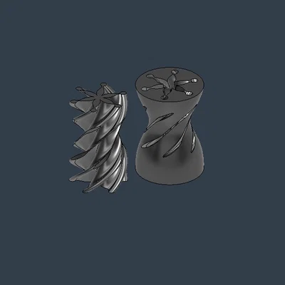 Đồ chơi fidget xoay Hourglass Spiral Passthrough in 3D độc đáo