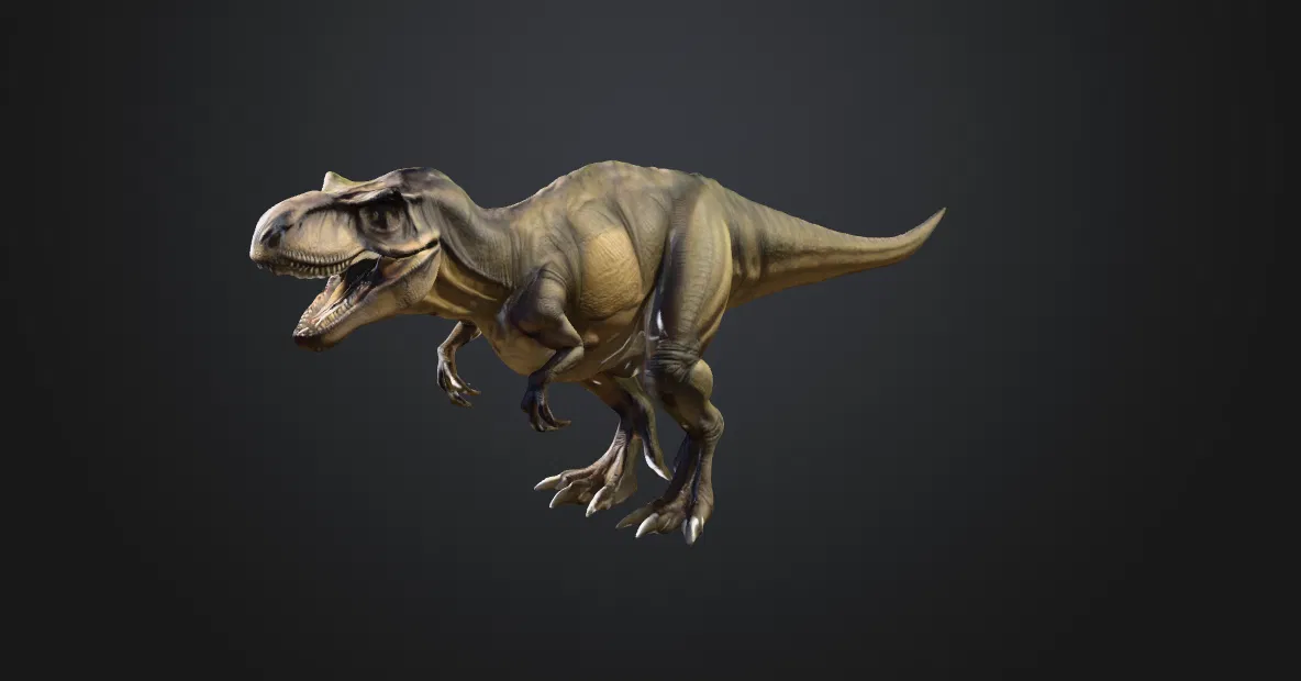 Mô hình 3D Khủng long T-Rex chi tiết dành cho máy in 3D - Image 1