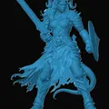 Mô hình 3D Tiefling Fighter - Chiến binh RPG cực chất cho D&D - Thumbnail 1