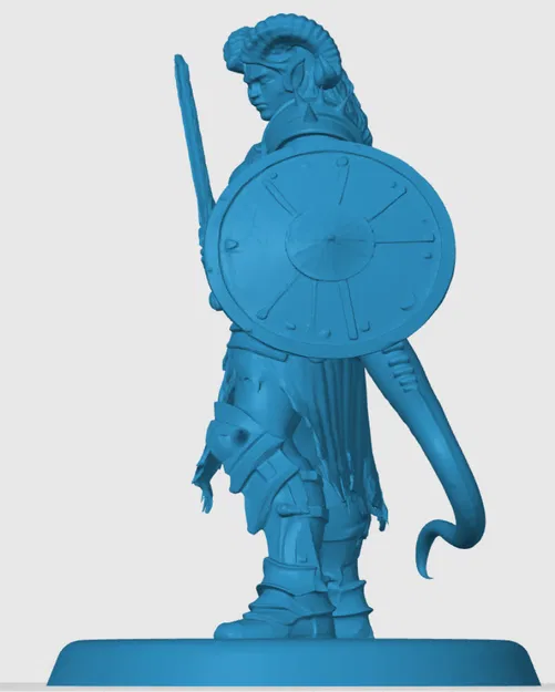 Mô hình 3D Tiefling Fighter - Chiến binh RPG cực chất cho D&D - Image 2