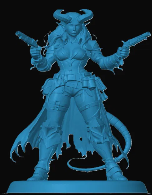 Mô hình Tiefling Gunslinger 3D cho D&D và Tabletop - Image 1