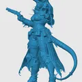 Mô hình Tiefling Gunslinger 3D cho D&D và Tabletop - Thumbnail 2