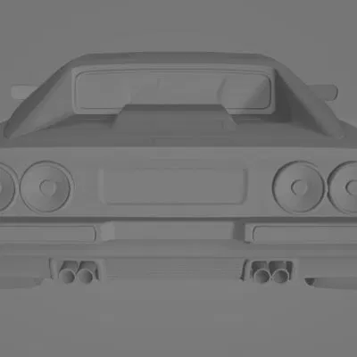 Mô hình 3D xe đua The Sidewinder từ game Top Gear SNES