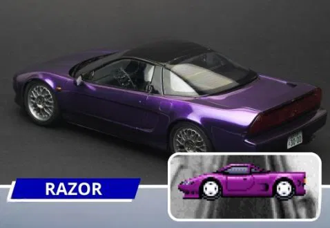 Mô hình 3D xe đua huyền thoại The Razor từ tựa game Top Gear SNES - Image 1