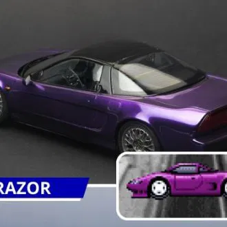 Mô hình 3D xe đua huyền thoại The Razor từ tựa game Top Gear SNES