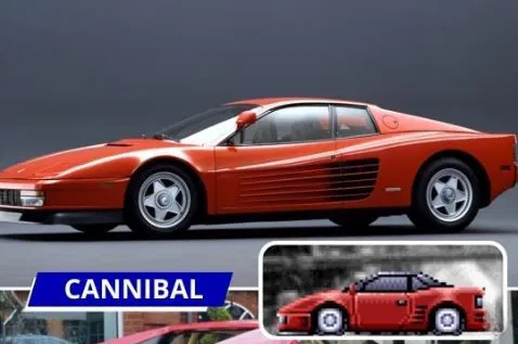 Mô hình 3D xe đua cổ điển The Cannibal từ tựa game Top Gear SNES - Image 1