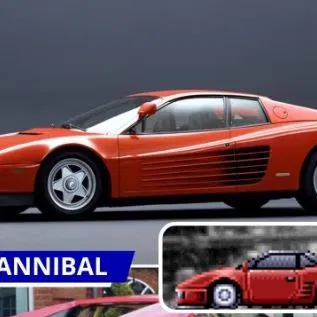 Mô hình 3D xe đua cổ điển The Cannibal từ tựa game Top Gear SNES