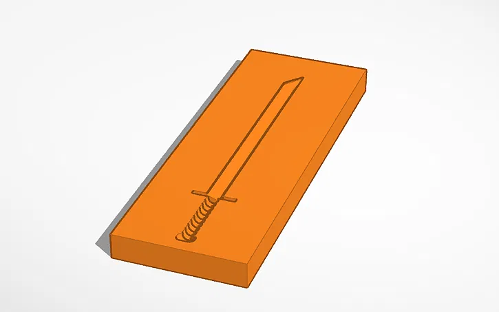 Khuôn in 3D tạo hình thanh kiếm bằng đá lạnh - Đồ chơi sáng tạo - Image 1