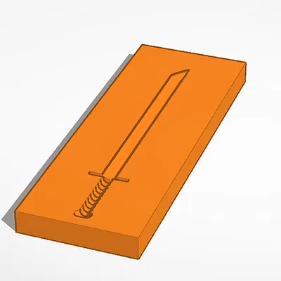 Khuôn in 3D tạo hình thanh kiếm bằng đá lạnh - Đồ chơi sáng tạo