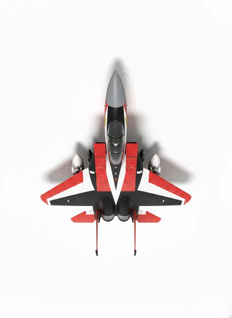 Mô hình 3D máy bay chiến đấu cổ điển Strike Gunner (SNES) độc đáo - Image 2