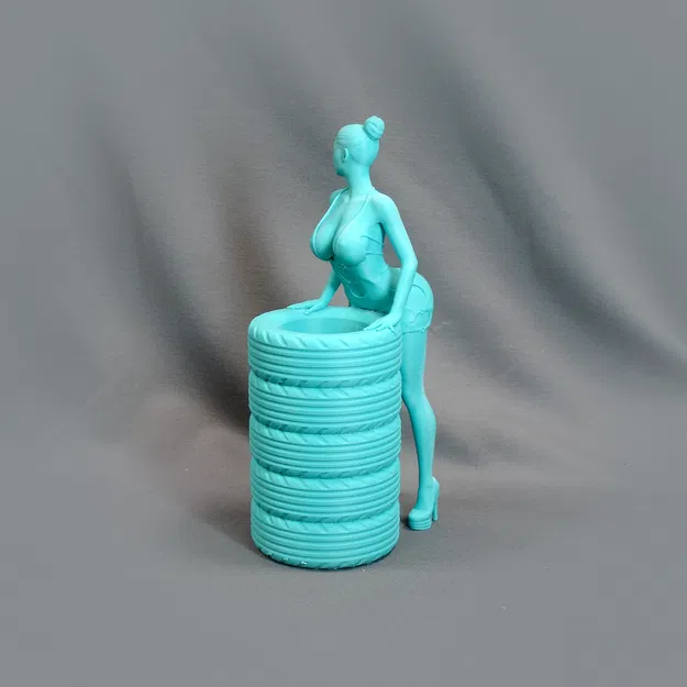 Ống cắm bút hình cô gái xinh xắn - Image 5