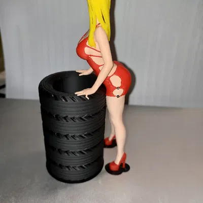 Mô hình trang trí để bàn Lady with pencils độc đáo cho máy in 3D