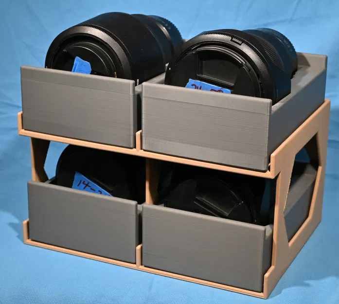 Khay kệ lưu trữ lens Nikon Z-system, thiết kế nằm ngang gọn gàng, an toàn - Image 1