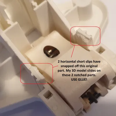 Chốt khóa cửa máy rửa bát (Bản sửa nhanh) PN: 4055283925