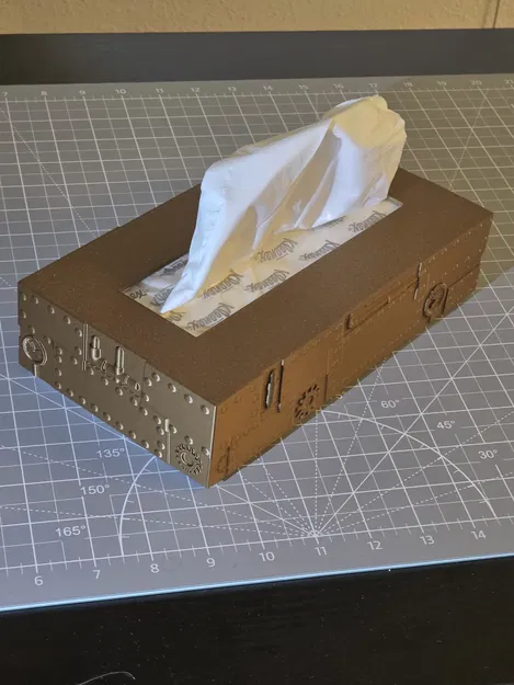 Hộp Đựng Khăn Giấy Trang Trí (Thiết kế Steampunk) - Image 1