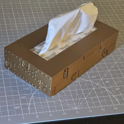 Hộp Đựng Khăn Giấy Trang Trí (Thiết kế Steampunk)