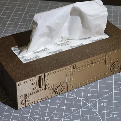 Hộp Đựng Khăn Giấy Trang Trí (Thiết kế Steampunk)