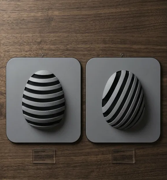 Mẫu trang trí tường hình trứng Phục sinh tinh tế (2 file) - Image 1