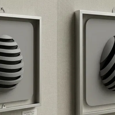 Mẫu trang trí tường hình trứng Phục sinh tinh tế (2 file)