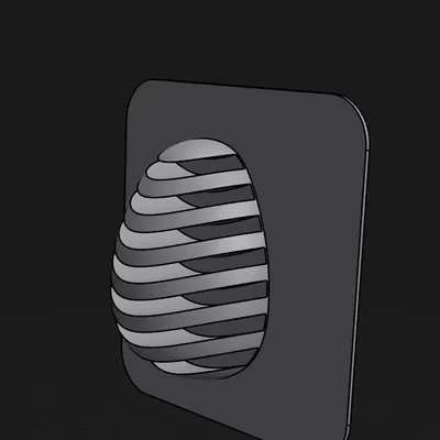 Mẫu trang trí tường hình trứng Phục sinh tinh tế (2 file)