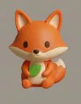 Mô hình chú cáo nhỏ (Cute fox) in 3D trang trí để bàn siêu đáng yêu - Image 1