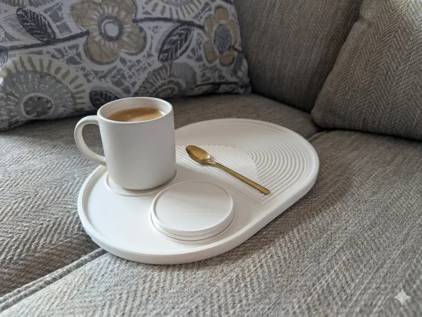 Khay Sofa Kiến Trúc | Bộ Sưu Tập Trang Trí Nhà Tối Giản - Image 1