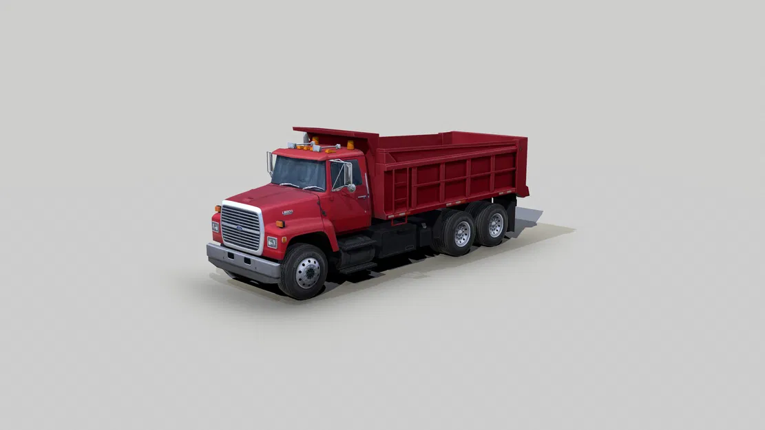 Mô hình xe tải ben Ford L8000 chất lượng cao cho in 3D - Image 1