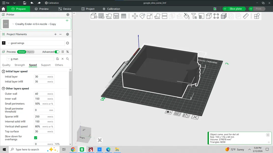 Mô hình bể bơi mini cho nhân vật Dall - File in 3D trang trí đẹp - Image 1