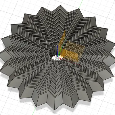 Mô hình đồ chơi 3D ngôi sao xoay 20 cánh độc đáo