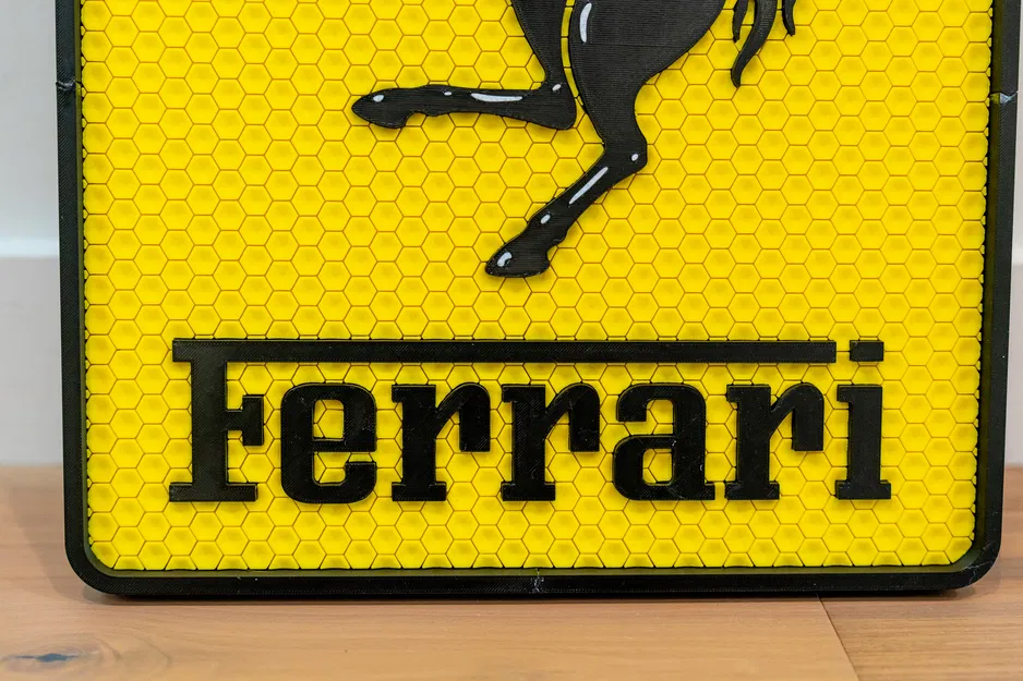 Tranh treo tường biểu tượng Ferrari in 3D độc đáo - Image 3