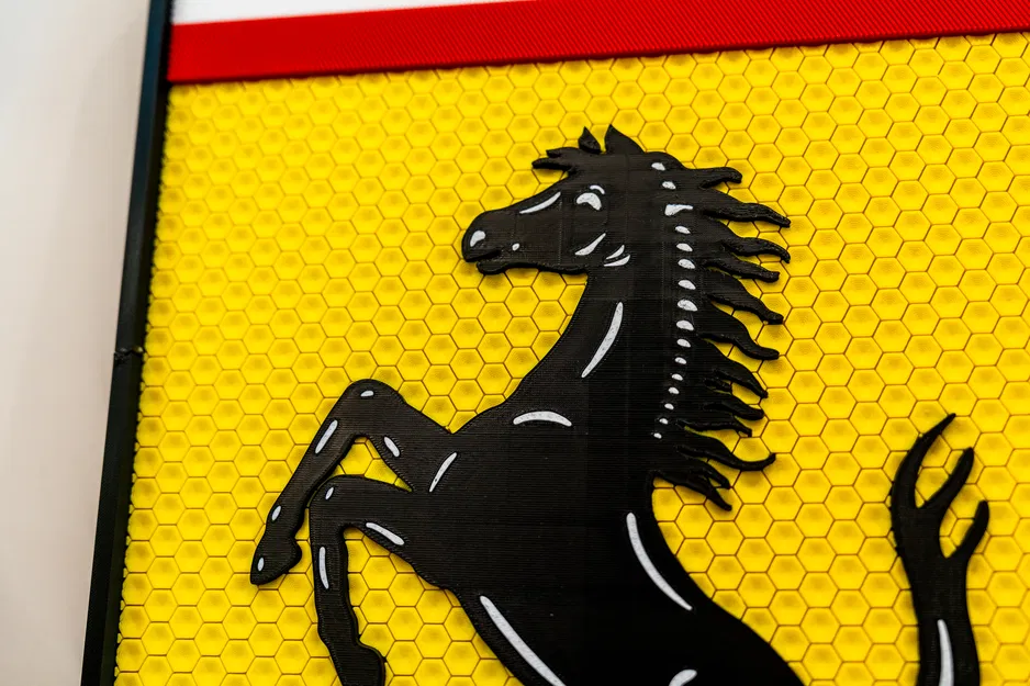 Tranh treo tường biểu tượng Ferrari in 3D độc đáo - Image 7