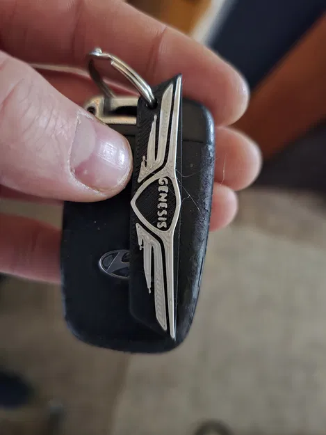 Móc khóa in 3D Hyundai Genesis tinh xảo - Phụ kiện xe sang độc đáo - Image 1