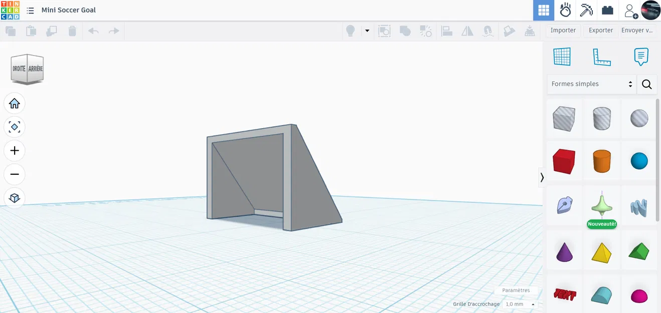 Mô hình khung thành bóng đá mini (Mini Soccer Goal) để bàn siêu xinh - Image 1