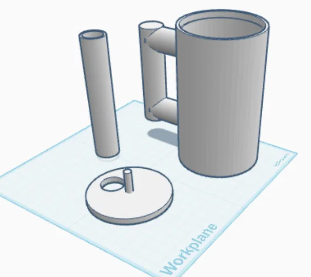 Bộ giá đỡ lon nước ngọt 33cl kèm nắp và ống hút in 3D tiện lợi - Image 1