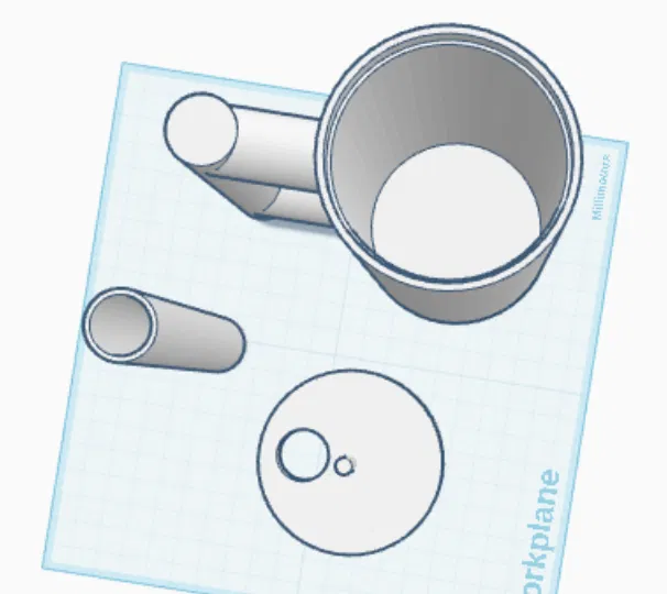 Bộ giá đỡ lon nước ngọt 33cl kèm nắp và ống hút in 3D tiện lợi - Image 2