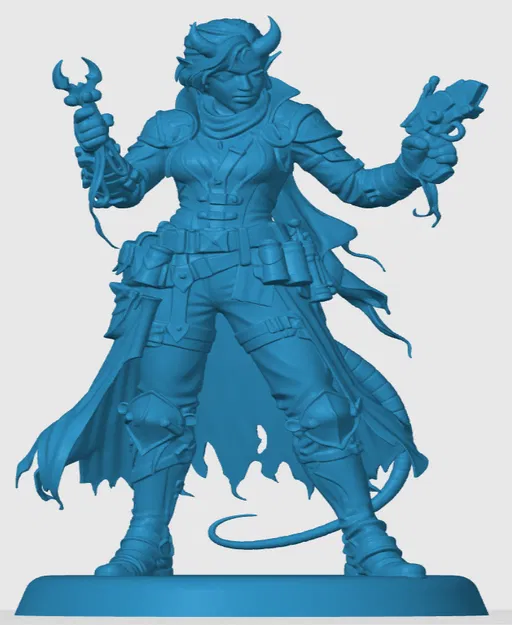 Mô hình 3D Tiefling Artificer cho game nhập vai D&D chi tiết - Image 3